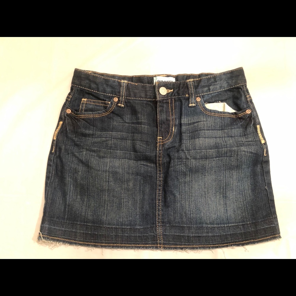 Denim mini skirt